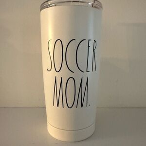 Rae Dunn White Soccer Mom Tumbler